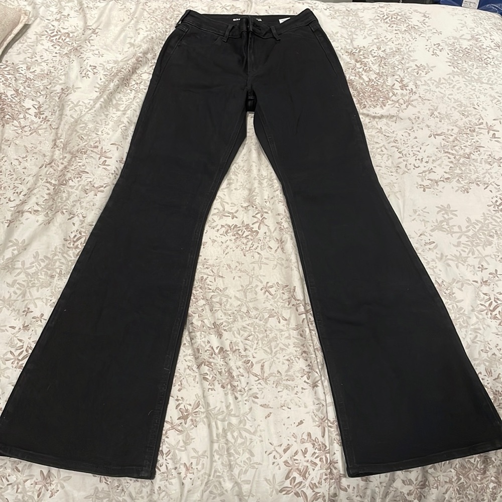 Black flare jeans
